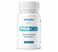 ZEMPIRA Pre Bio Microbiome Support Capsules - 60 Vegan Capsules | Prebiotic Food Supplement | Gut & Digestive Health Support | Plant-Based Formula