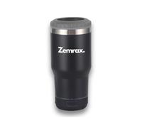Zemrax 4 in 1 Drink Tumbler with Bluetooth Speaker | Premium Can and Bottle Cooler | Works as a Tumbler | Double Insulated 304 Stainless Steel - BPA Free | Best Gifts for Drink Lovers (Black)