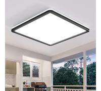 zemty 29CM 36W LED Ceiling Lights, 3240LM Waterproof Bathroom Light, Super Bright Daylight White Ceiling Lamp, Modern Square Flush Lighting Fixture for Kitchen Hallway Living Room Bedroom Office