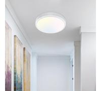 zemty 3000/4000/6500K LED Ceiling Light, 8W 900LM Ø12cm Bathroom Lights Ceiling, IP44 Waterproof Ultra Thin Round Flush Ceiling Light for Bedroom,Kitchen, Living Room,Toilet,Utility Room