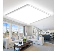 zemty 36W 4200LM 42CM LED Ceiling Light, 3000K/4500K/6000K Bathroom Lights Waterproof, Square Flush Modern Ceiling Lighting for Kitchen Bedroom Living Room Office