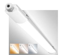 zemty 3FT LED Batten Lights 24W 2640LM Super Bright, 3000/4000/6500K Selectable Ceiling Mount Tube Lights, IP65 Waterproof Shed Garage Lightinging for Kitchen Office Workshop
