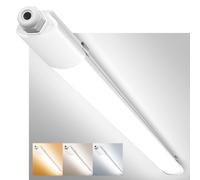 zemty 4FT LED Batten Lights 36W 3960LM Super Bright, 3000/4000/6500K Selectable Ceiling Mount Tube Lights, IP65 Waterproof Shed Garage Lightinging for Kitchen Office Workshop