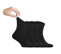 Zemy® Men Loose Diabetic Socks | 4-Pair Neuropathy Ankle Socks for Men | Super Soft Eco-Friendly Bamboo Material | Durable with Seamless Toe&Soft Top | Multicolour Options | 4 Seasons