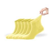 Zemy® Women Loose Diabetic Socks | 6-Pack Neuropathy Ankle Socks for Ladies | Super Soft Eco-Friendly Bamboo Material | Durable with Seamless Toe | Multicolour Options | 4 Seasons