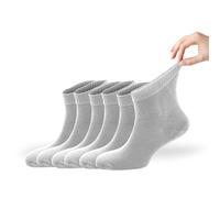 Zemy® Women Loose Diabetic Socks | 6-Pack Neuropathy Ankle Socks for Ladies | Super Soft Eco-Friendly Bamboo Material | Durable with Seamless Toe | Multicolour Options | 4 Seasons