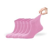 Zemy® Women Loose Diabetic Socks | 6-Pack Neuropathy Ankle Socks for Ladies | Super Soft Eco-Friendly Bamboo Material | Durable with Seamless Toe | Multicolour Options | 4 Seasons