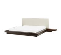 Waterbed Faux Leather ZEN 160 x 200 cm (EU King Size) Dark Ash Wood