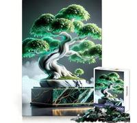 Zen Abstract Mable Bonsai 1000 Teenager Pieces Jigsaw Puzzle Brain Development Unwind Easily Clean Join Warm Xmas Gift (38x26cm)