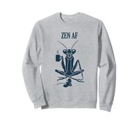 Zen AF Funny Coffee Mantis for Mindful Weirdos Sweatshirt