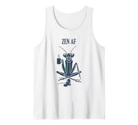 Zen AF Funny Coffee Mantis for Mindful Weirdos Tank Top