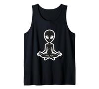 Zen Alien Meditating Yoga Pose Tank Top
