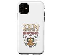 Zen And The Art Of Binging Minimalist Meditator Design Case for iPhone 11