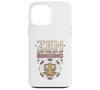 Zen And The Art Of Binging Minimalist Meditator Design Case for iPhone 13 Pro Max