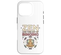 Zen And The Art Of Binging Minimalist Meditator Design Case for iPhone 16 Pro