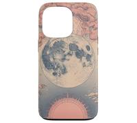 Zen Astrology Meditation Blush Pink Lunar Celestial Moon Case for iPhone 13 Pro