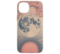 Zen Astrology Meditation Blush Pink Lunar Celestial Moon Case for iPhone 14 Plus