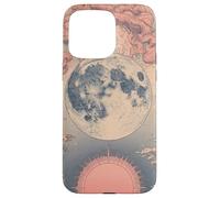 Zen Astrology Meditation Blush Pink Lunar Celestial Moon Case for iPhone 15 Pro Max