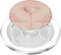 Zen Astrology Meditation Pastel Pink Lunar Celestial Sun PopSockets PopGrip for MagSafe