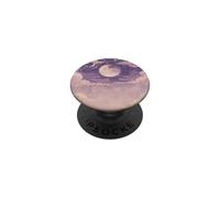 Zen Astrology Meditation Pastel Purple Lunar Celestial Moon PopSockets Adhesive PopGrip