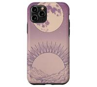 Zen Astrology Meditation Pastel Purple Lunar Celestial Sun Case for iPhone 11 Pro