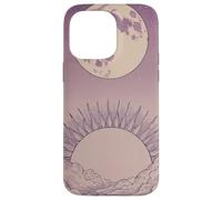 Zen Astrology Meditation Pastel Purple Lunar Celestial Sun Case for iPhone 14 Pro Max
