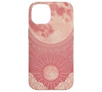 Zen Astrology Meditation Pink Lunar Clouds Celestial Sun Case for iPhone 14
