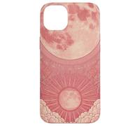 Zen Astrology Meditation Pink Lunar Clouds Celestial Sun Case for iPhone 14 Plus