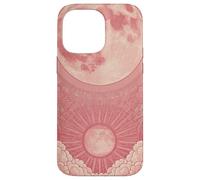 Zen Astrology Meditation Pink Lunar Clouds Celestial Sun Case for iPhone 14 Pro Max