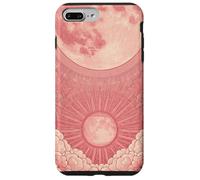 Zen Astrology Meditation Pink Lunar Clouds Celestial Sun Case for iPhone 7 Plus/8 Plus