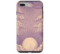 Zen Astrology Meditation Purple Lunar Clouds Celestial Moon Case for iPhone 7 Plus/8 Plus
