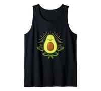 Zen Avocado Meditation Calm Funny Food Art Tank Top
