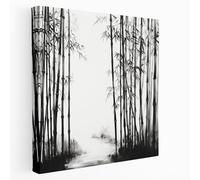 Zen Bamboo Canvas Print, 28" x 28"