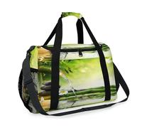Zen Bamboo Japan Travel Duffel Bag for Girls Boys Women Men Bamboo Weekend Overnight Bag Shoulder Tote Luggage Handbag for Travel Sports Gym