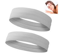 Zen band Stress Relief Infrared Headband, Bedtime headband for tension headache relief (Gray 2PCS)