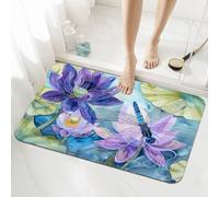 Zen Bath Mat Non Slip 120x170cm, Quick-drying Bathroom Shower Floor Mat, Super Absorbent Carpet, Indoor Rugs Easy to Clean Washable Rug for Bedroom, Living Room, Kitchen, Toilet, Door, Bathtub 5-1252