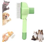 Zen Brush for Cats, Zenbrush Cat Comb, Upgrade Wider Dog and Cat Combs With Release Button,Cat Dog Pet Grooming Brush for Cleaning Shedding Hairs (B)