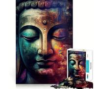 Zen Buddha 1000 Piece Jigsaw Puzzles Memory Train Fun Smooth Burr Free Surface Entertaining Challenge for Spare Time (38x52cm)