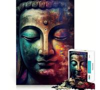 Zen Buddha Adults 1000 Piece Jigsaw Puzzle Focus Memory Game Zero Gap Compact Fun for Family Game Time (50x75cm)