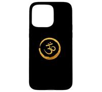 Zen Buddha energy symbol, golden yoga meditation, harmony Case for iPhone 15 Pro Max