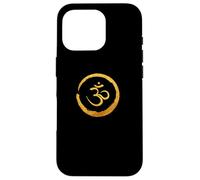 Zen Buddha energy symbol, golden yoga meditation, harmony Case for iPhone 16 Pro