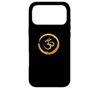 Zen Buddha energy symbol, golden yoga meditation, harmony Case for iPhone 17 Pro Max