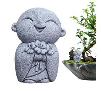 Zen Buddha Figurine | Tiny Home Decor Ornament - Mini Buddha Fish Tank Decoration,for Studio Living Room Outdoor Desk Garden Patio Yard Courtyard Lawn Backyard