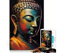 Zen Buddha Jigsaw Puzzles1000 Pieces Cognitive Train Fun Flawless Interlocking Pieces Birthday Gift Brain Teaser Toy (50x75cm)