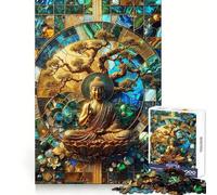 Zen Buddha Kintsugi Art 1000-piece Jigsaw Puzzles Logical Skill Mindful Leisure Precise Join Thoughtful Gift (38x52cm)