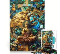 Zen Buddha Kintsugi Art 1000 Piece Jigsaw Puzzles Memory Train Fun Smooth Burr Free Surface Entertaining Challenge for Spare Time (38x52cm)