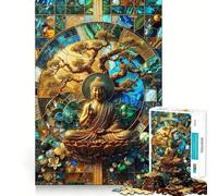Zen Buddha Kintsugi Art Adult Jigsaw1000 Pieces Mind Boost Game Premium Laser Cut Quality Relaxing Indoor Group Activity (50x75cm)