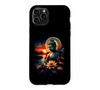 Zen Buddha Meditation Lotus Sunset Spiritual Art Case for iPhone 11 Pro