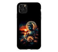 Zen Buddha Meditation Lotus Sunset Spiritual Art Case for iPhone 11 Pro Max