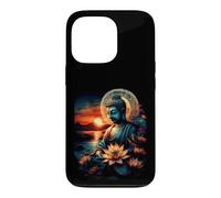 Zen Buddha Meditation Lotus Sunset Spiritual Art Case for iPhone 13 Pro